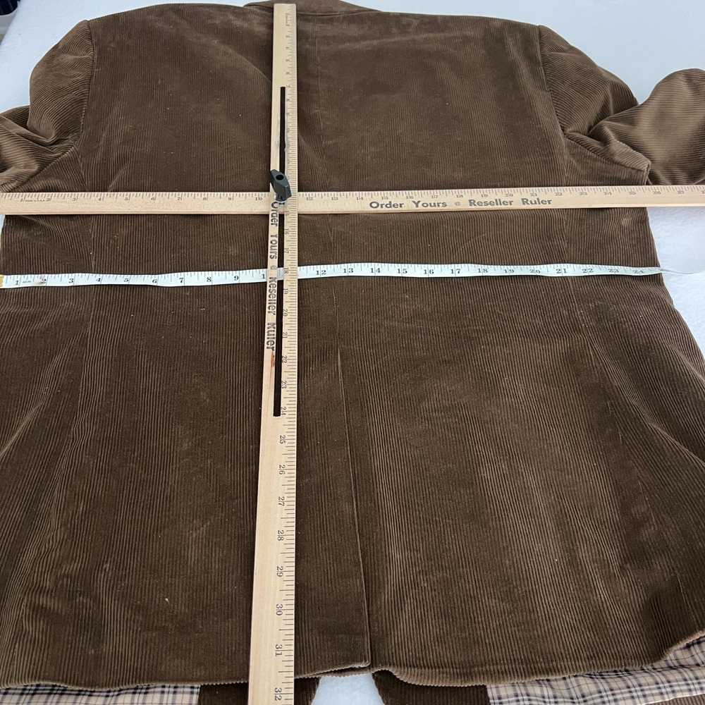 Saddlebred Corduroy Blazer Men 50R Brown Vintage Academic Professional - Picture 10 of 15